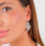 Pendientes Corazón de Viana 3,5cm de Plata