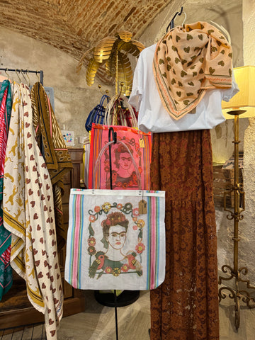 Bolso Mexicano Frida Blanco