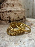 Pulsera Budista / Pan de Oro / TRENZADA ORO