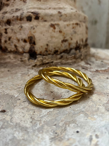 Pulsera Budista / Pan de Oro / DOBLE ORO