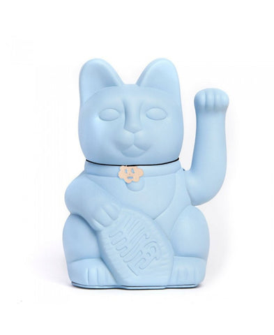 GATO DE LA SUERTE CHINO O LUCKYCAT AZUL CLARO