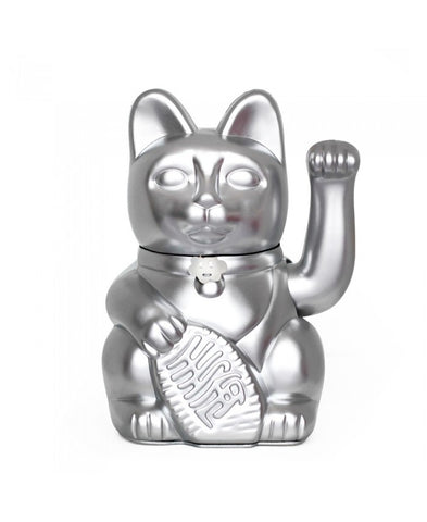 GATO DE LA SUERTE CHINO O LUCKYCAT PLATA