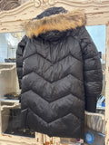 Anorak largo capucha pelo natural