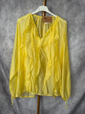 Blusa volantes amarilla