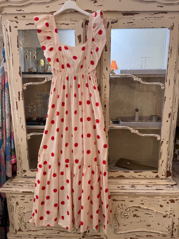 Vestido lunares rojos
