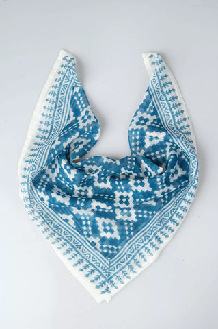 Pañuelo algodón azul