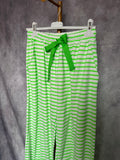Pantalón rayas flúor verde