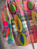 Kimono Cuadros Bordado