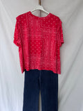 Camiseta bandana roja