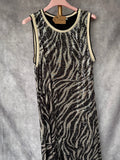 Vestido lentejuelas cebra