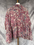 Camisa lino estampada claro