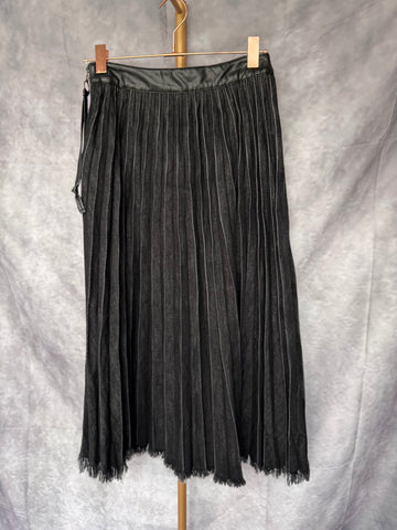 Falda plisada vaquera