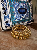 Pulsera Bolas doradas