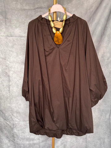 Vestido globo chocolate