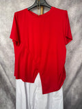 Camiseta asimétrica roja