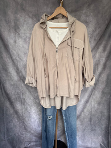 Chaqueta Micropana beige
