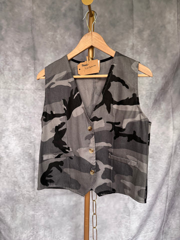 Chaleco militar gris