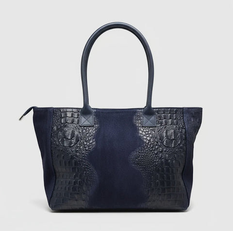 Bolso de piel Lola Coco Azul
