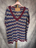 Camiseta punto “ Missoni “ azul
