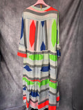 Vestido étnico largo azul