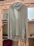 Chaqueta calada azul