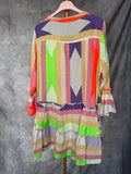 Vestido étnico corto naranja