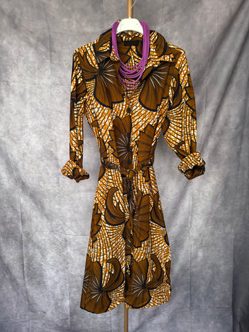 Vestido camisero corto África