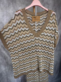 Conjunto “ Missoni “ dorado