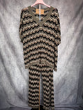 Conjunto “ Missoni “ negro