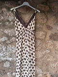 Vestido largo seda