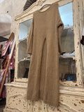 Jersey Largo Abertura Camel