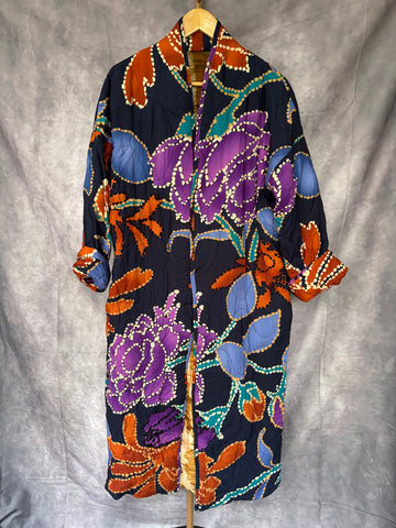 Kimono largo reversible marino