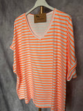 Camiseta rayas flúor
