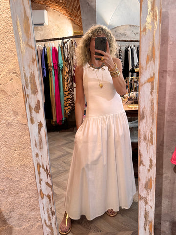 Vestido algodón blanco