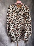 Camisa animal print blanca