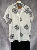 Blusa lino estampada