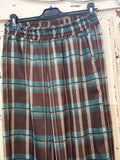 Pantalón bombacho cuadros verdes