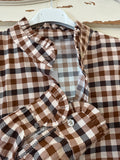 Camisa cuadros marrón