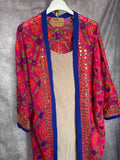 Kimono bordado largo