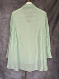 Camisa rayas perlas verde