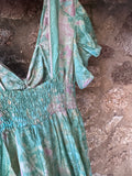 Vestido largo seda