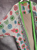 Kimono bordado largo