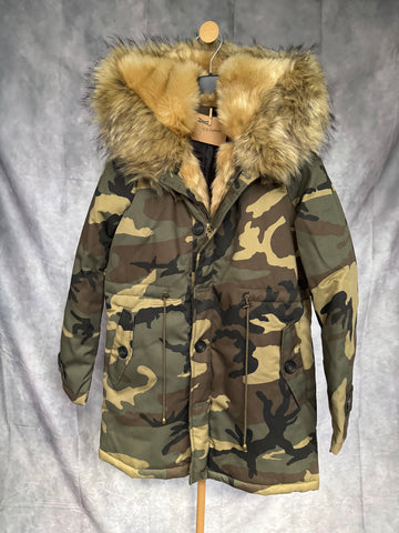 Parka Camuflaje largo Natural