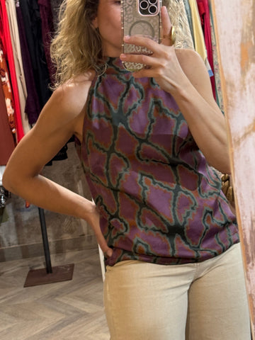 Top viscosa estampado