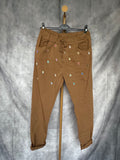 Pantalón jogger Camel brillos