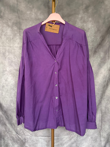 Blusa algodón morada