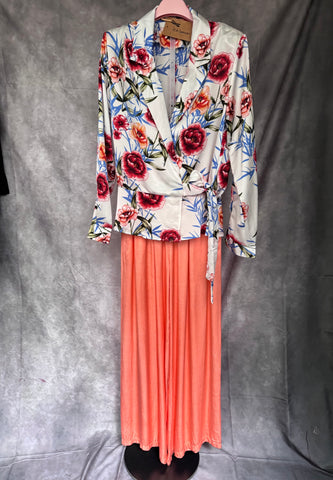 Blusa flores blanca