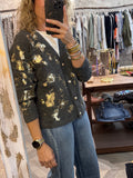 Chaqueta lentejuelas gris