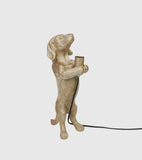 Lámpara Perro Dorado