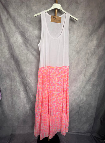 Vestido print rosa